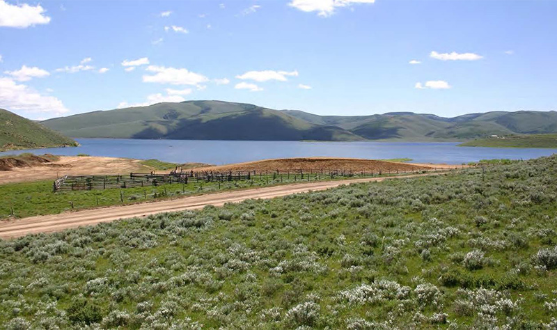 Utah Mountain land for sale with lake view from lot B7 at Scofield Mountain Estates