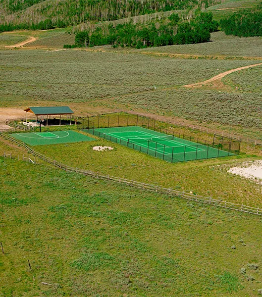 Recreation area at Scofield Mountain Estates